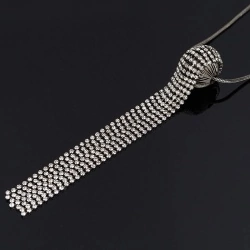 Длинный кулон кристальный дождь