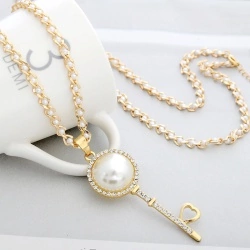 Кулон Ключик Жемчужина в стиле Tiffany