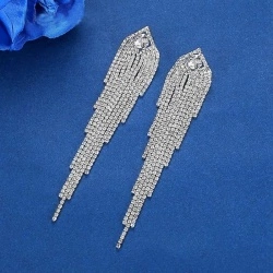 Длинные вечерние серьги lan-3078