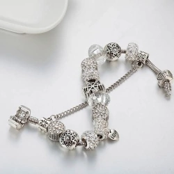 Браслет в стиле пандора Снежинка зима