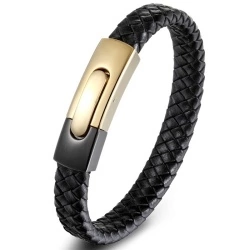 Чоловічий шкіряний браслет lan-2951