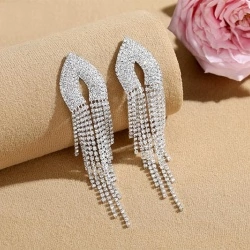 Длинные вечерние серьги lan-3079