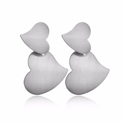 Сережки Два серця