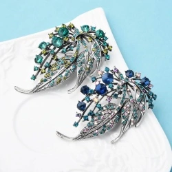 Брошь кристальная ветка