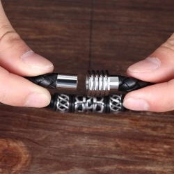 Чоловічий шкіряний браслет lan-3490