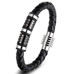 Чоловічий шкіряний браслет lan-3490