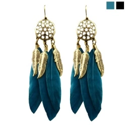 Серьги перья Ловец снов