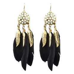 Серьги перья Ловец снов