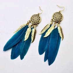 Серьги перья Ловец снов