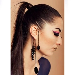 Кафф Чёрный Агат