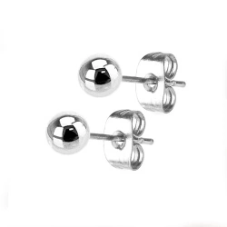 Серьги гвоздики из стали Spikes Шар