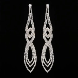 Вечерние серьги Каплевидные lan-3351