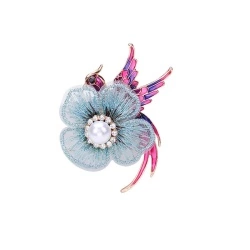 Брошка Фенікс на квітці