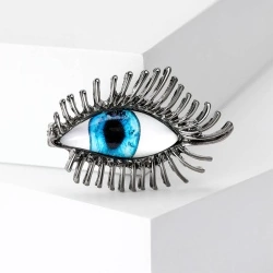 Брошь Жіноче блакитне око lan-3048