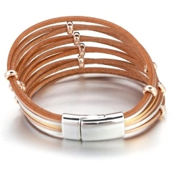 Жіночий шкіряний браслет lan-2837.