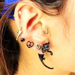 Серьги гвоздики Котики