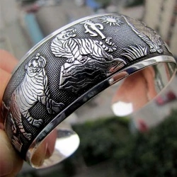 Металлический браслет Тигр