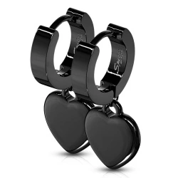 Сережки підвіски із сталі Spikes Серце SE3543