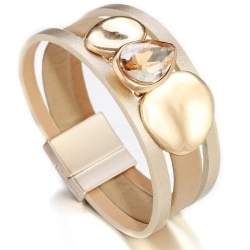 Жіночий шкіряний браслет lan-2843.