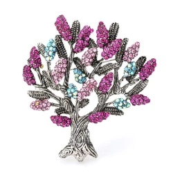 Брошь кристальное Дерево
