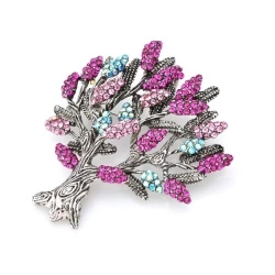 Брошь кристальное Дерево