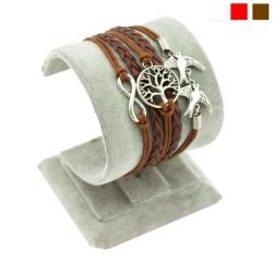 Браслет жіночий шкіряний Birds