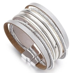 Жіночий шкіряний браслет lan-2845.