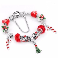 Браслет в стиле Пандора Рождество