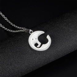 Парний кулон із сталі Музична нота