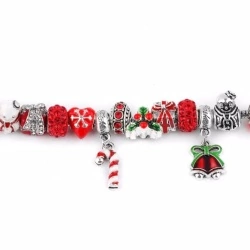 Браслет в стиле Пандора Снеговик