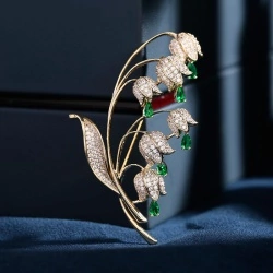 Елітна брошка лісова Конвалія lan-2954