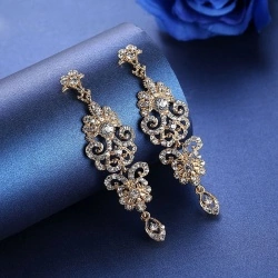 Вечерние серьги с камнями Lale