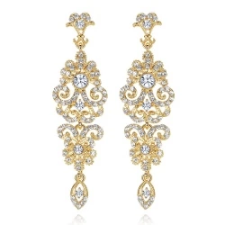 Вечерние серьги с камнями Lale