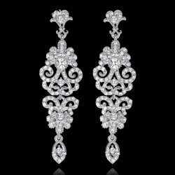 Вечерние серьги с камнями Lale