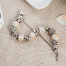 Браслет в стиле пандора Роза