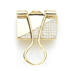 Брошка канцелярський затискач Біндер