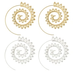 Серьги кольца Ажурные