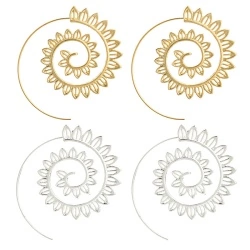 Серьги кольца Ажурные