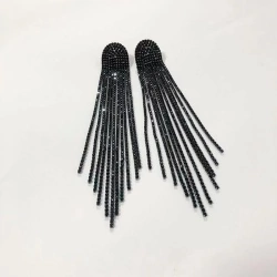 Длинные серьги кристальный водопад lan-2961