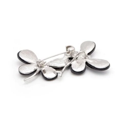 Брошь Бабочки с перламутром lan-3237