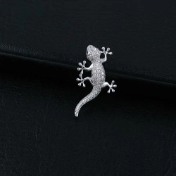 Брошь Геккон