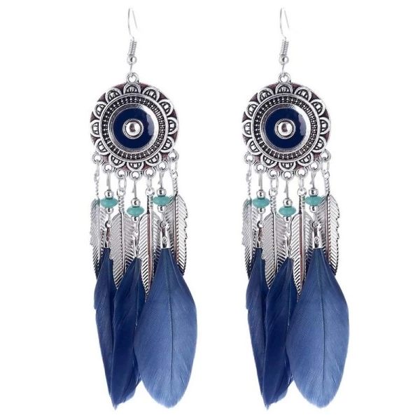 Сережки пірʼя Етно стиль ловець снів