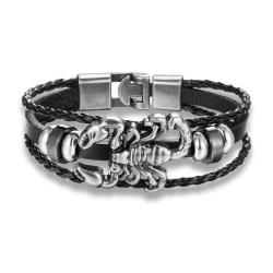 Шкіряний браслет Скорпіон