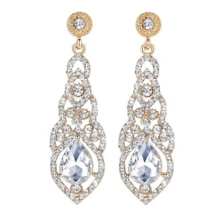 Вечерние серьги с камнями Nicole