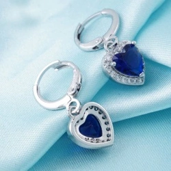 Сережки підвіски Серце океану