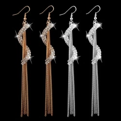 Длинные серьги Elegant S-Shape