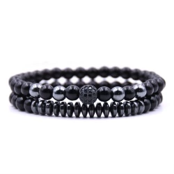 Браслеты из натурального камня: Шунгит с кристаллами