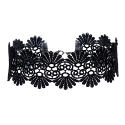 Чокер мереживний lan-309 чорного кольору