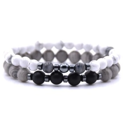 Браслеты из натурального камня: Шунгит и мрамор