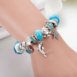 Браслет в стиле пандора Дельфин lan-3111